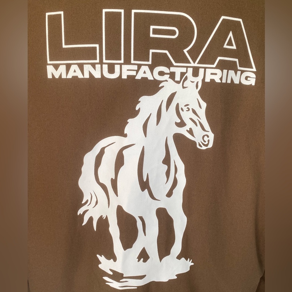 NWT LIRA Utility Brown Jacket Horse Equestrian lightweight silk lined M/L